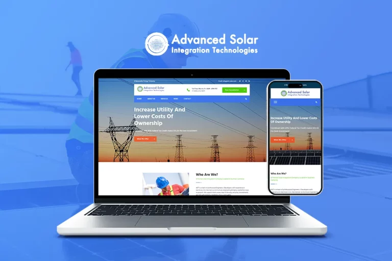 advanced solar professional web design services